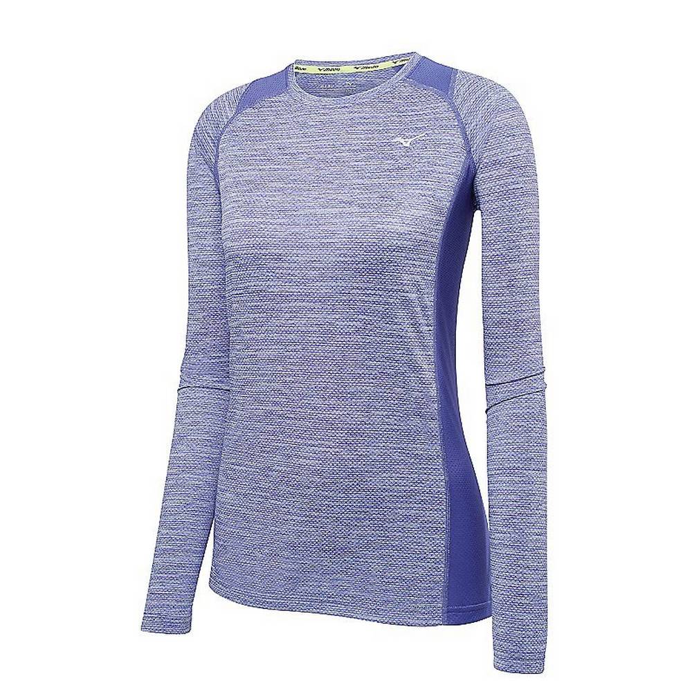 Maglie Running Mizuno Alpha Long Sleeve Donna - Rosse Blu Reale - 01829-AJIU